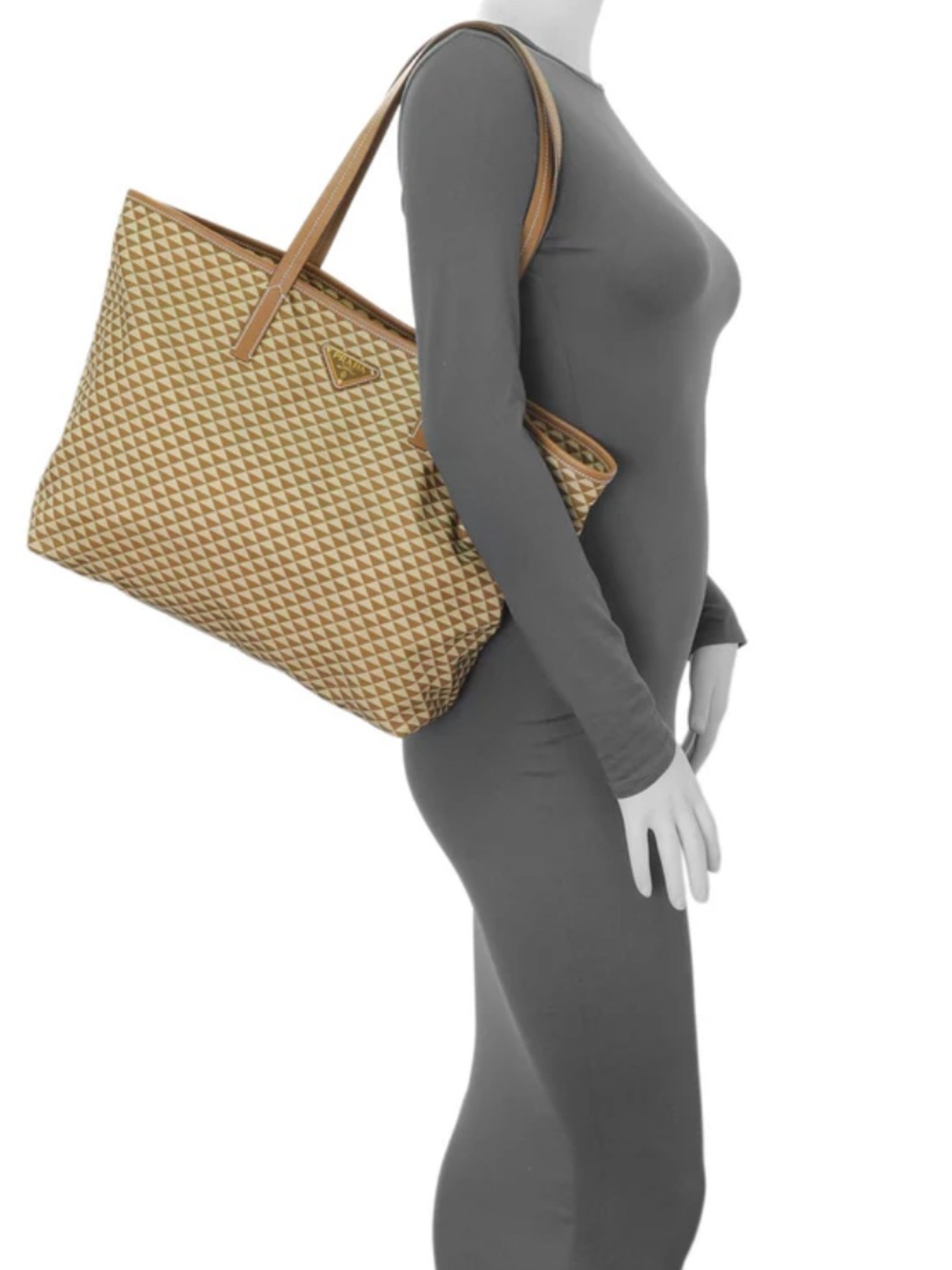 Prada Printed Nylon Tote Like New - Picture 15 of 15
